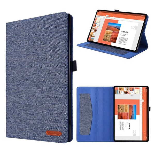 Lenovo Tab M10 FHD Plus Klut Theme Lær Etui - Blå Blue