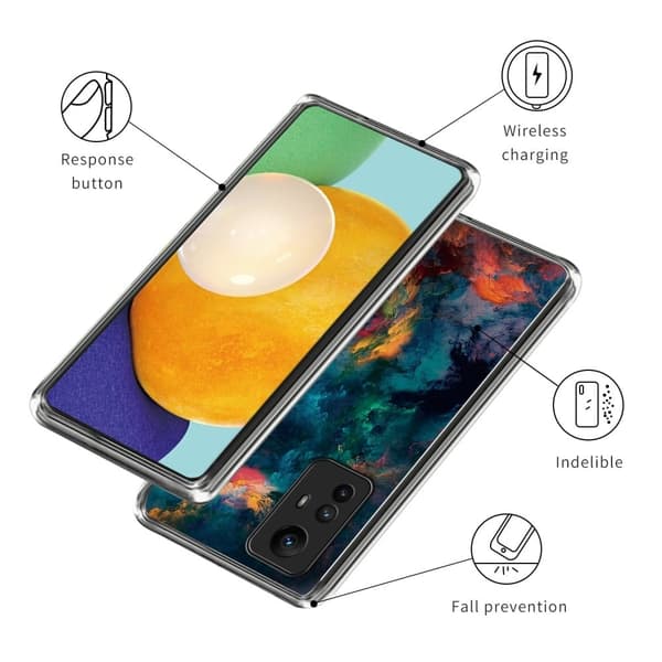 Deco Xiaomi Redmi Note 12S skal - Färgglada Moln Blå