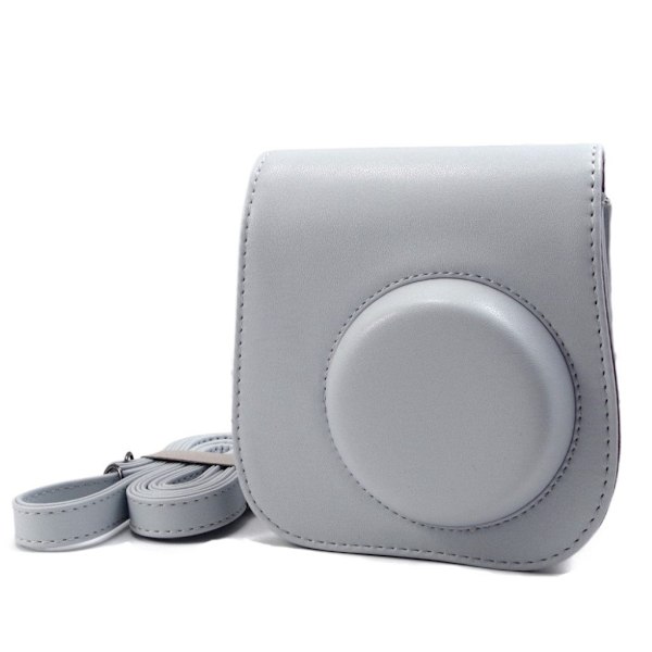 Fujifilm Instax Mini 9 / 8 læder etui - grå Silver grey