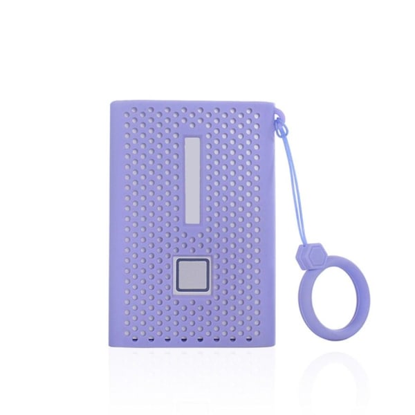 Samsung T7 Touch SSD silikone cover med ringstrop - Lilla Purple