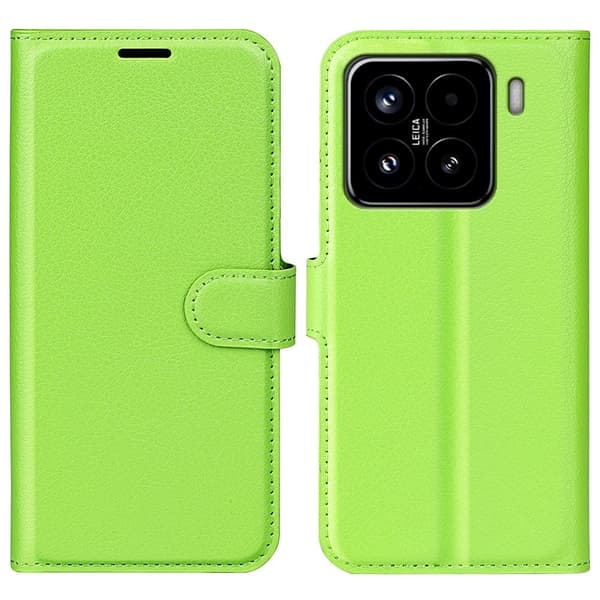 Klassisk Xiaomi 15 flip etui - Grøn Green
