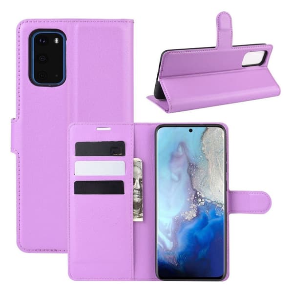 Classic Samsung Galaxy S20 flip etui - Lilla Purple