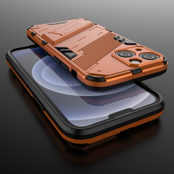 Stöttåligt iPhone 13 Mini hybridskal - Orange Orange