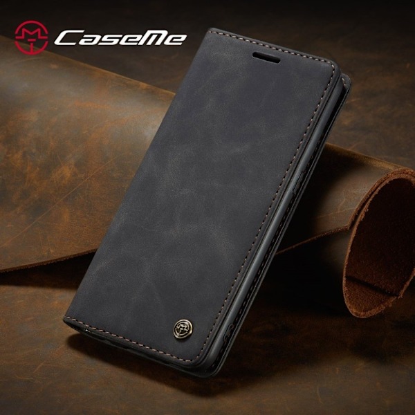 CaseMe vintage Samsung Galaxy A10s fodral - Svart Svart