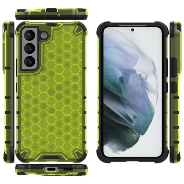 Bofink Honeycomb Samsung Galaxy S22 Etui - Grøn Green