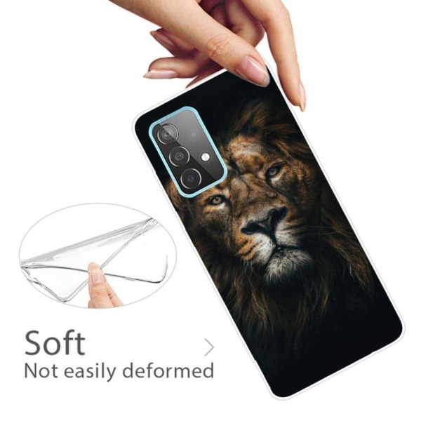 Deco Samsung Galaxy A72 5G etui - løve Brown