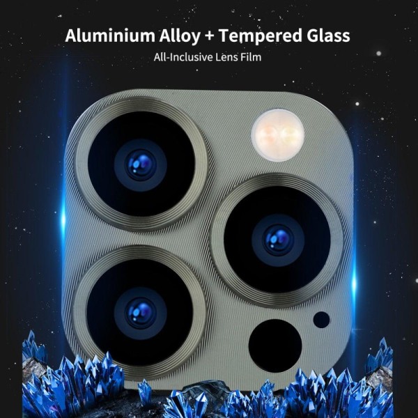 ENKAY iPhone 13 Pro Max / 13 Pro aluminum tempered glass camera Green