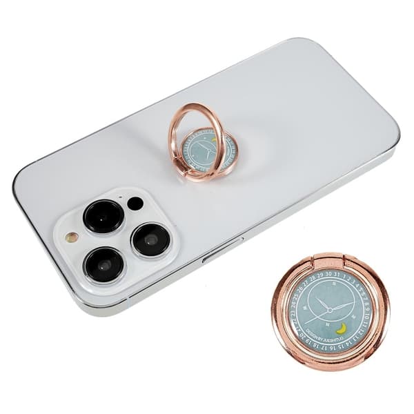 Ringhållare för smartphone i kompasstil - Cyan Grön