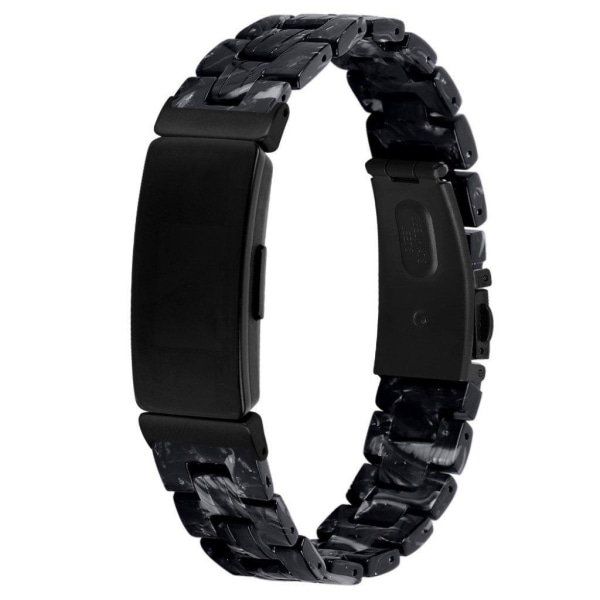 Fitbit Inspire 2 resin pattern watch band - Black Mix Svart