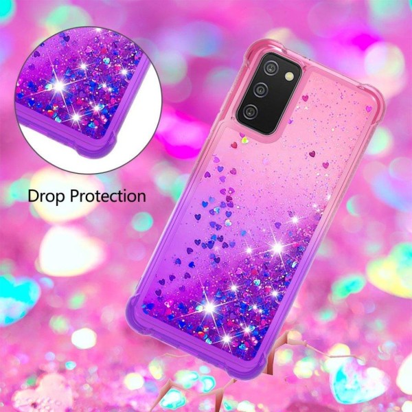 Princess Samsung Galaxy A02s cover - Lyserød / Lilla Purple