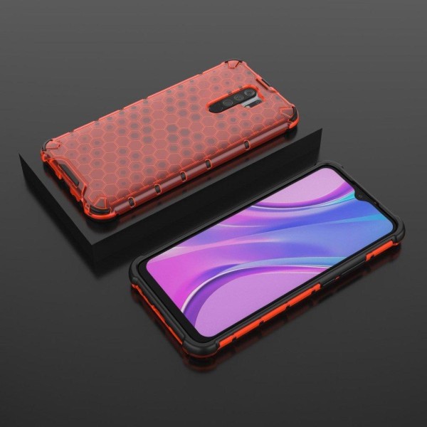 Bofink Honeycomb Xiaomi Redmi 9 Etui - Rød Red