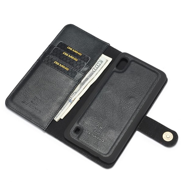 DG.MING Samsung Galaxy A10 2-in-1 Wallet etui - Sort Black
