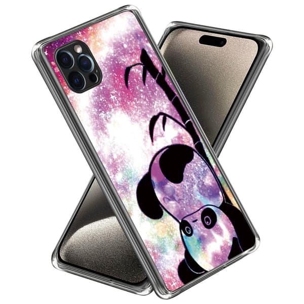 Deco iPhone 16 Pro deksel - Søt Panda Pink