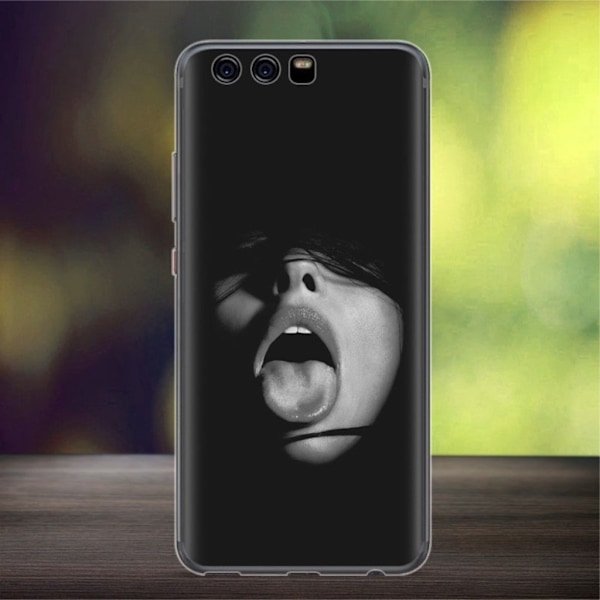 Softlyfit Huawei P10 Plus Kohokuvio Muovikuori - Kuuma Nainen Black