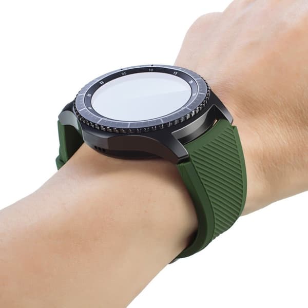 Fossil Q Marshal Gen 2 urrem i silikone med Tvil tekstur - Army grøn Green