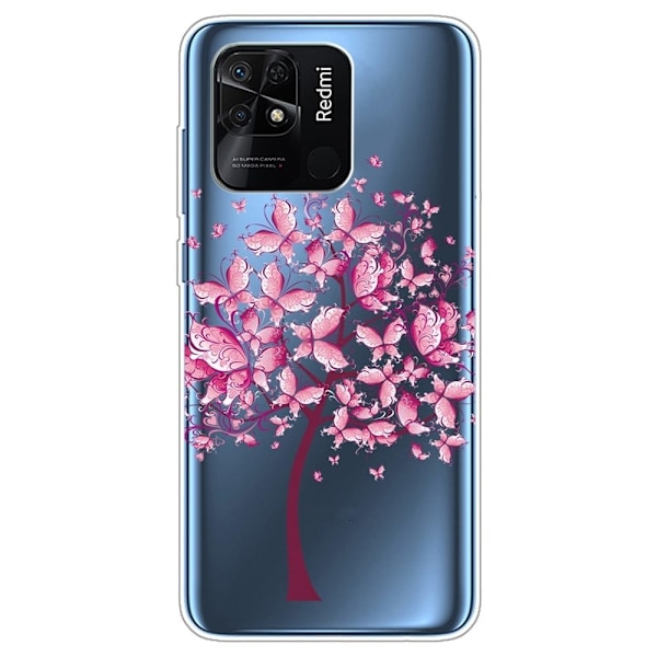 Deco Xiaomi Redmi 10C skal - Rosa Blommor Rosa