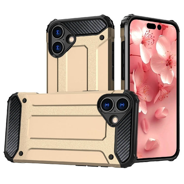 Armour Guard iPhone 16 Plus skal - Guld Guld