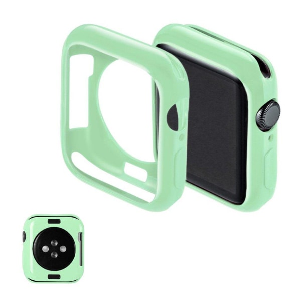 Apple Watch Series 5 40mm simple silicone case - Cyan Green