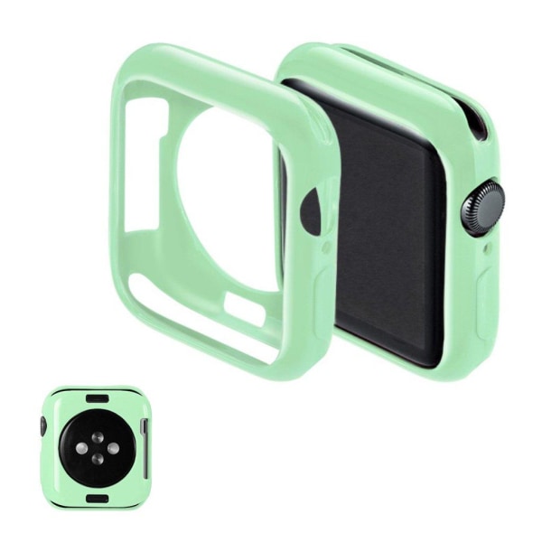 Apple Watch Series 5 40mm simple silikone etui - Cyan Green