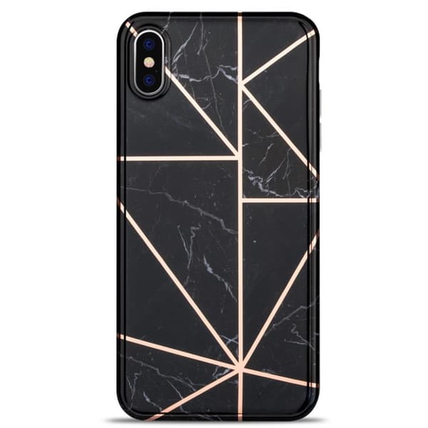 Marmor etui til iPhone XS - Sort Black