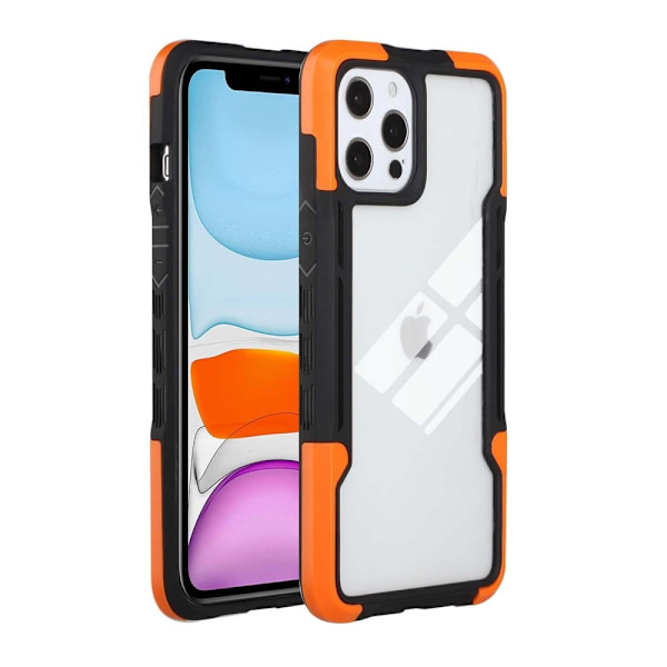 Støtsikkert Beskyttelsesdeksel til iPhone 13 Pro Max - Svart / Oransje Multicolor