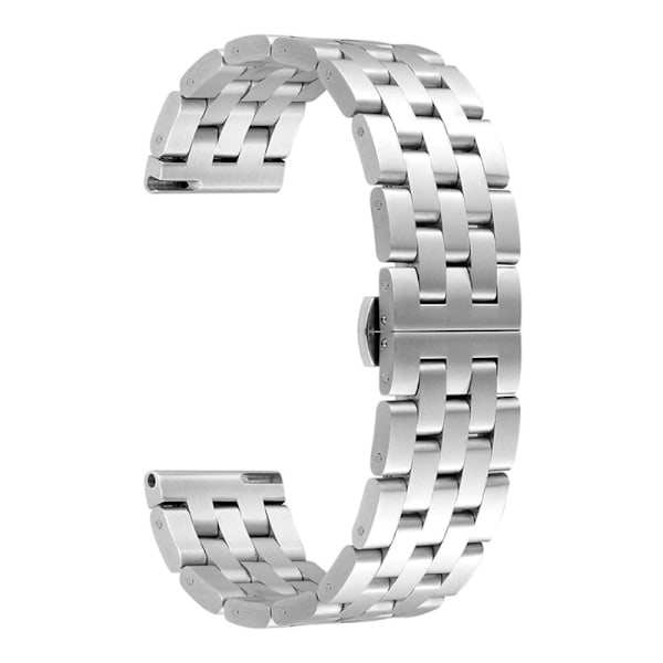 18 mm Fossil Gen 6 / 5E klockarmband i rostfritt stål - Silver Silvergrå