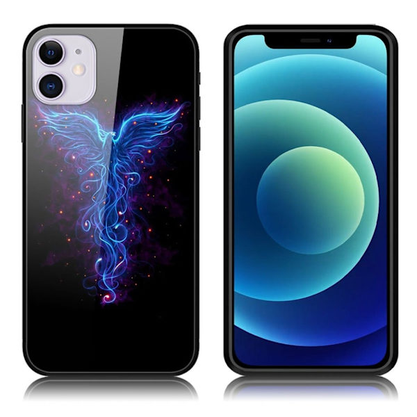 Fantasy iPhone 12 Mini Deksel - Blue Phoenix Blue