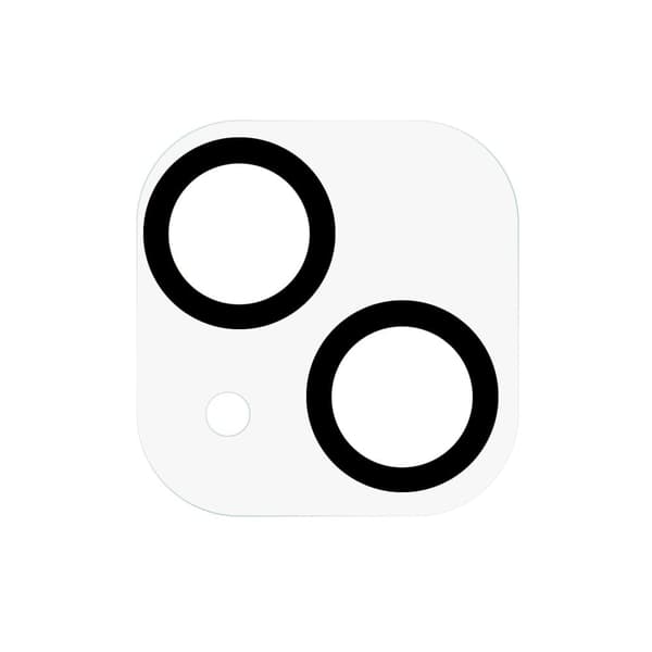 Kameralinsskydd av härdat glas för iPhone 14 Max arc edge - Svart Svart
