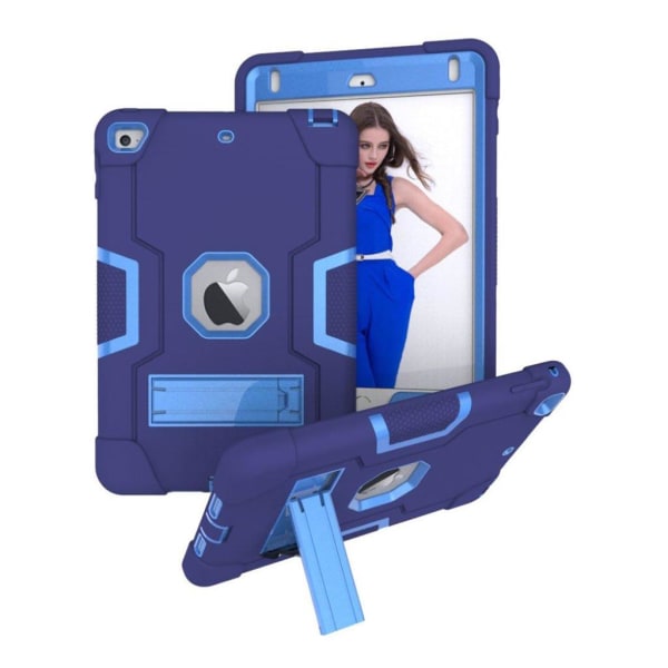 iPad Mini (2019) stødsikkert hybridcover - mørkeblå / babyblå Blue