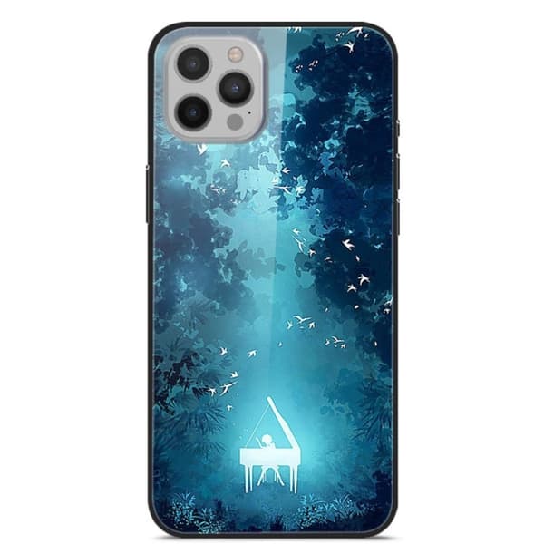 Fantasy iPhone 12 Pro Max Deksel - Piano Blue