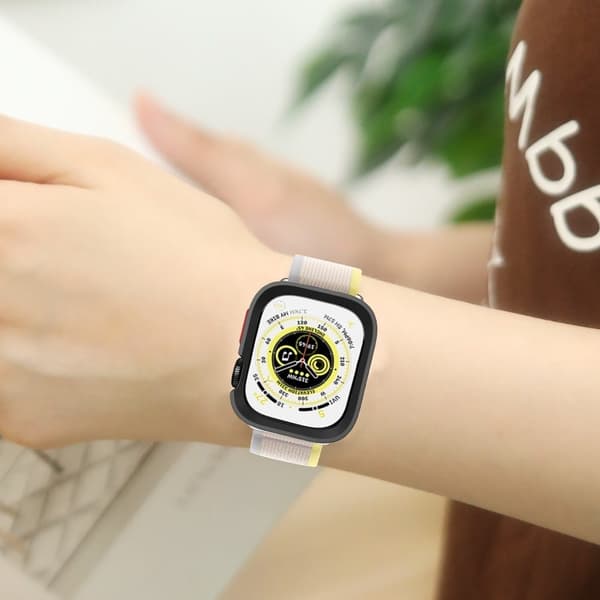 Apple Watch Series 9 / 8 / 7 45mm Fleksibel Urkasse drop-resistent Beskyttende Urramme - Mat Sort Black