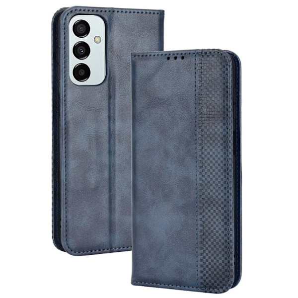 Bofink Vintage Samsung Galaxy M23 læderetui - Blå Blue