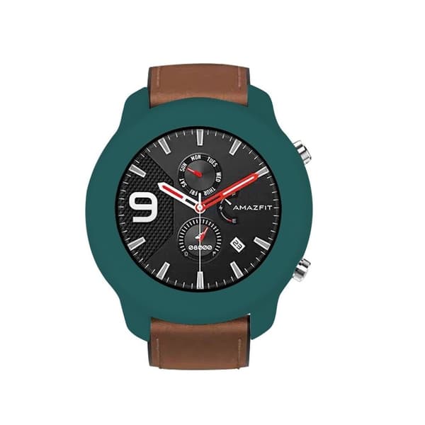 Amazfit GTR 42mm silikonstötfångare - Mörkgrön Grön
