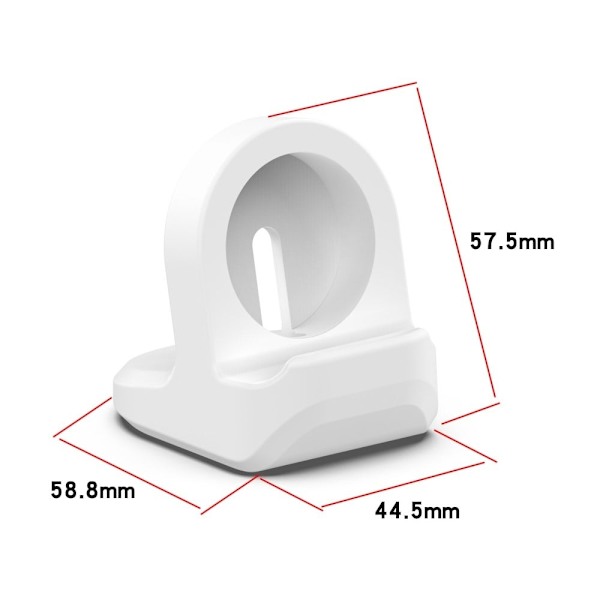 Google Pixel Watch opladningsdock i silikone - Hvid White