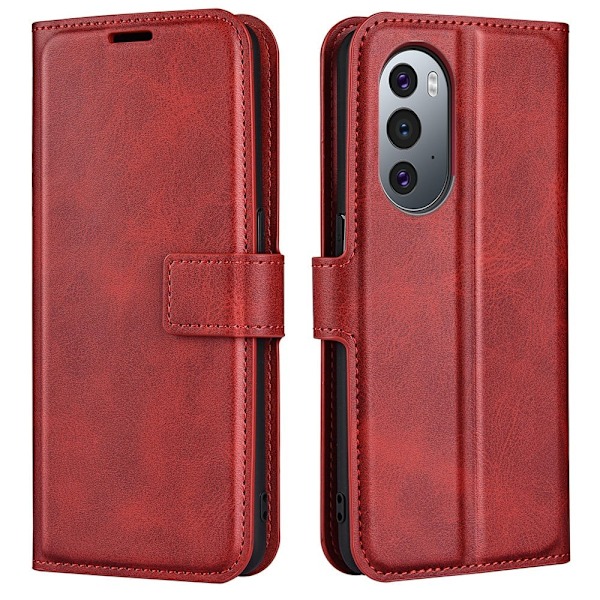 Lompakko Nahkakotelo For Motorola Edge 30 Pro / Edge X30 - Punainen Red