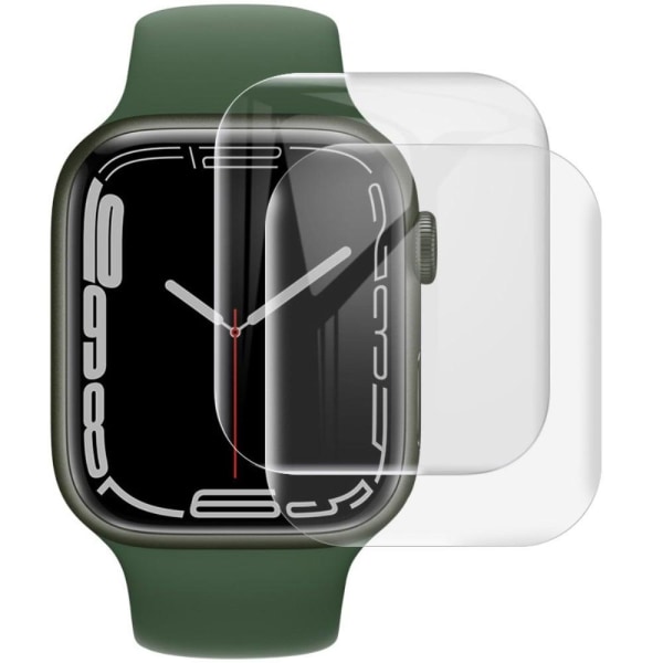 2 kpl IMAK Apple Watch (41mm) kaareva suojakalvo näytön suojus Transparent