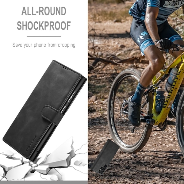 DG.Ming Retro Samsung Galaxy S22 Ultra fodral - Svart Svart