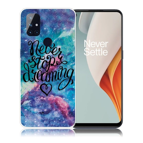 Deco OnePlus Nord N100 etui - aldrig stop drømme Multicolor