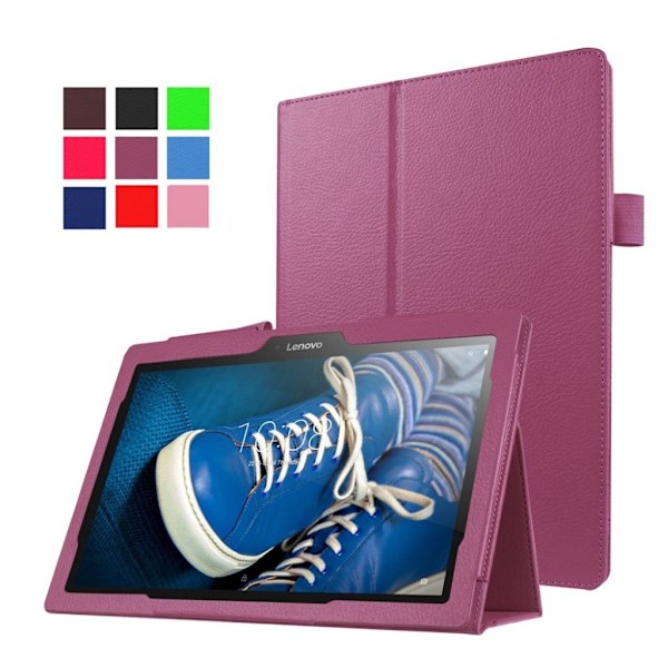 Lenovo Tab 10 TB-X103F etui med stativ i kunstlæder - Lilla Purple