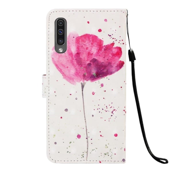 Samsung Galaxy A50 kuosi nahkainen suojakotelo - Eloisa Kukka Pink fac3 |  Pink | Imitationsläder | Fyndiq