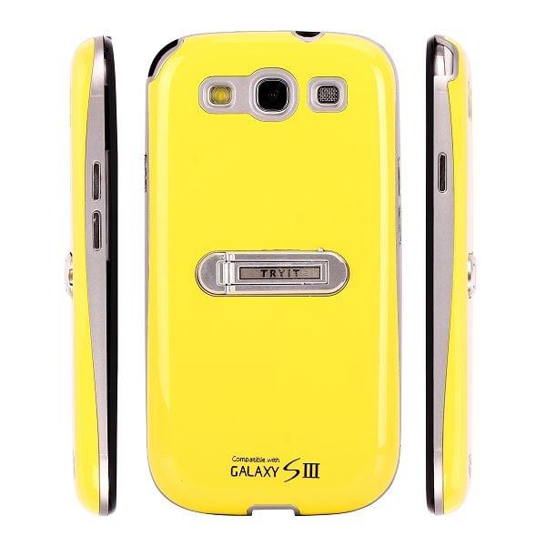 SlimCover Kick-Stand (Gul) Samsung Galaxy S3 Cover Yellow