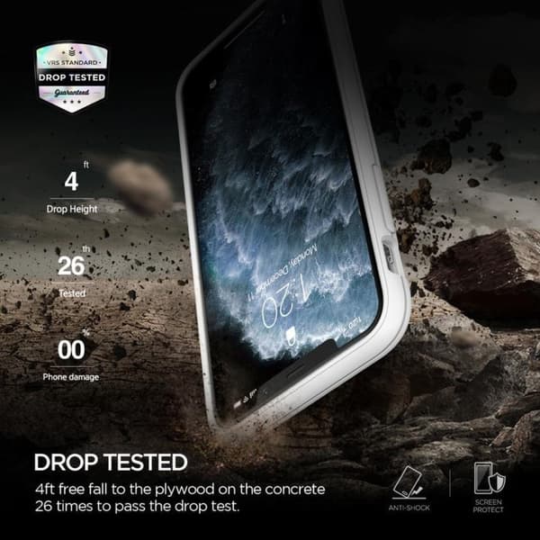 Vrs Design Damda Glide Shield For iPhone 11 Pro Max - Hvit Rosa - Blå Blue