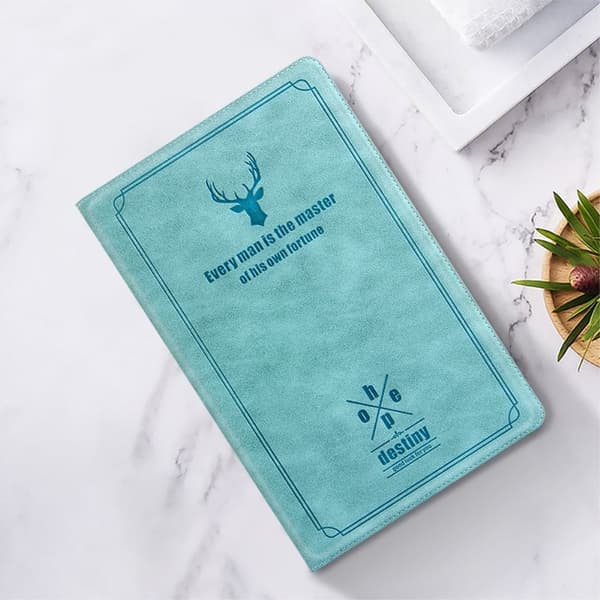 Samsung Galaxy Tab S6 Lite peurakuvio PU nahkakotelo - Sininen Blue