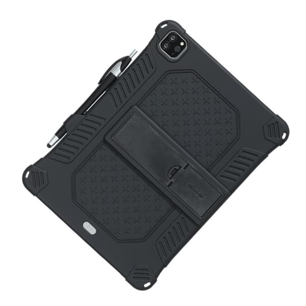 iPad Pro 11 tommer (2020) / (2018) flip-etui i skinn med solid tema - Svart Black