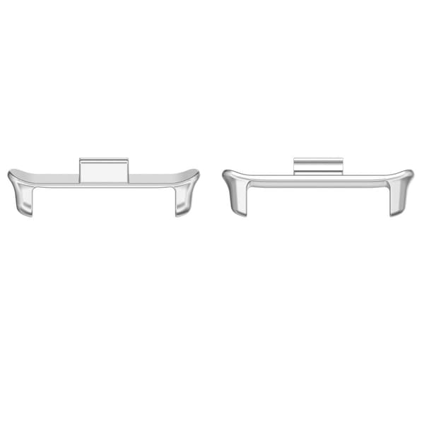 1 par klockarmbandsadapter för Vivo Watch GT metallarmbandsanslutning, innerlängd: 22 mm - Silver Silvergrå