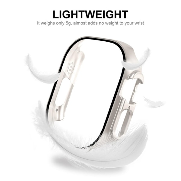 HAT PRINCE Apple Watch Ultra-cover med hærdet glas - Sort Black