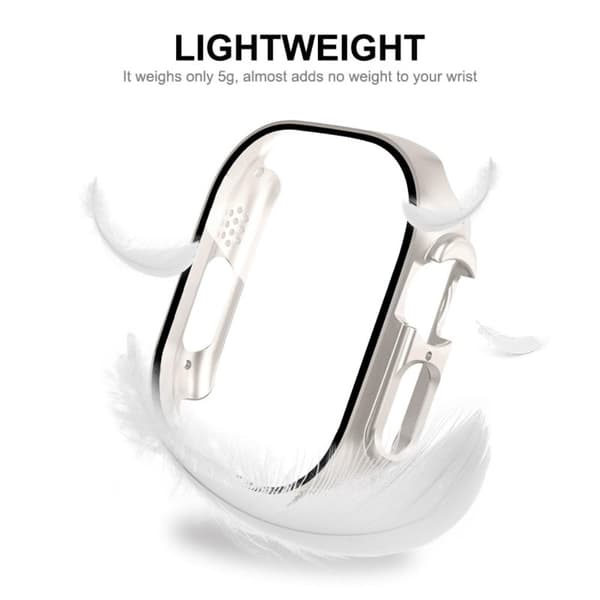 HAT PRINCE Apple Watch Ultra -suoja karkaistulla lasilla - Musta Black
