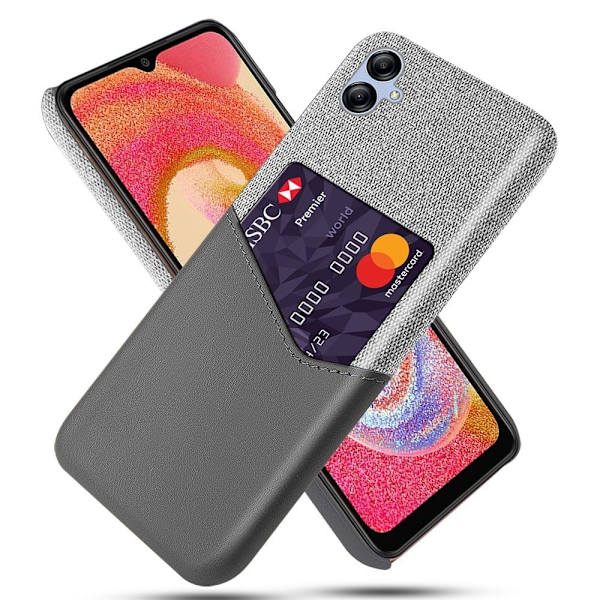 Bofink Samsung Galaxy A04 Kredittkort Deksel - Grå Silver grey