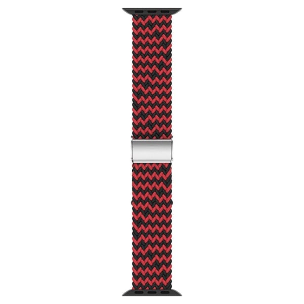 Apple Watch (41mm) cool nylon watch strap - Z / Black Red Röd