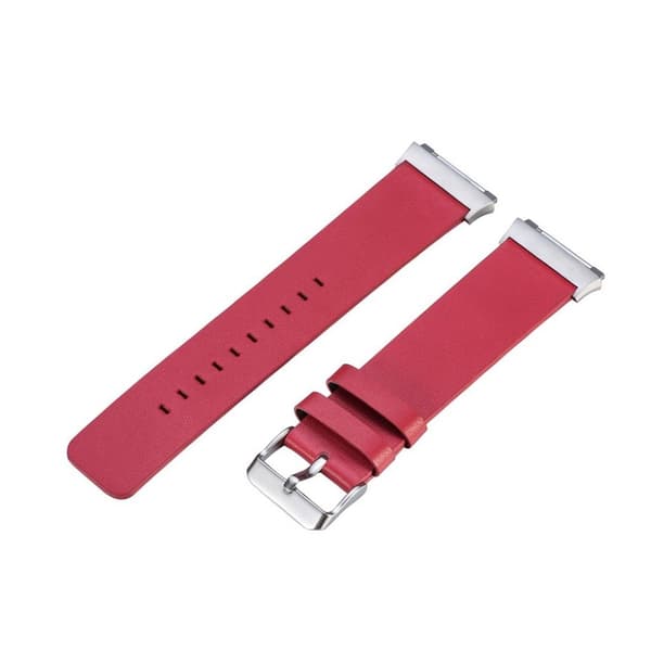 Fitbit Ionic Bekvämt klockband i äkta läder - Röd Röd